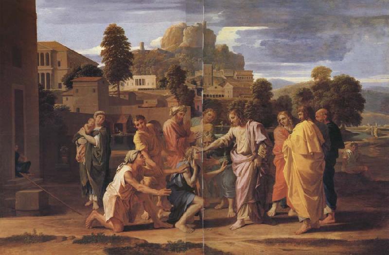 POUSSIN, Nicolas Les aveugles de jericho